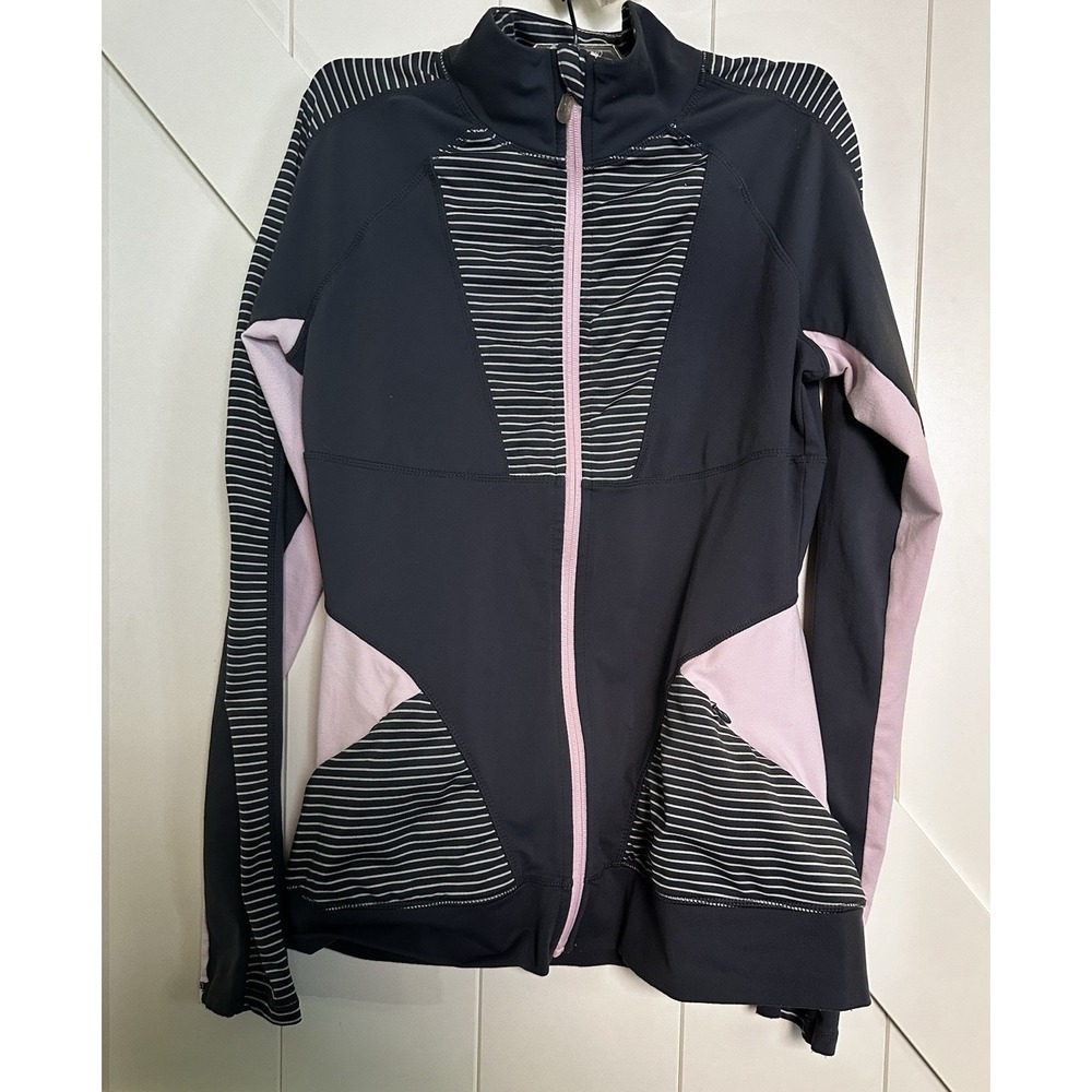 KYODAN Athletic 2pc Leggings/Jacket Sz PS PetiteWomen Grey/Pink Full Zip Pockets